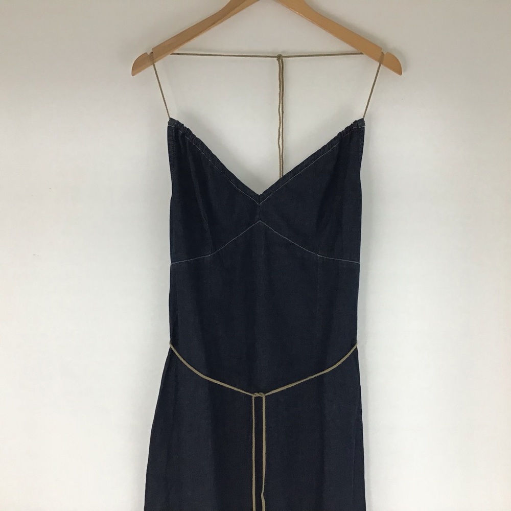 Tommy Hilfiger Sz 14 Denim Halter Dress NWOT